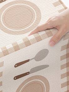 DAJIANG 1片加厚绒面舒适地垫，底部防滑，适用于玄关、厨房等场所，可机洗，易于清洁，家居装饰，适合节日、秋季、冬季、卧室等各种场合。 - 彩色 - 查看 8