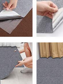 10pcs Office Floor Mats, Large Commercial Area Self-Adhesive Cement Floor Tiles, Bedroom Interlocking Square Floor Mats, Multi-Color Options