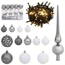 Künstlicher Weihnachtsbaum mit 150 LEDs Weiß 63 x 63 x 150 cm-XY783705