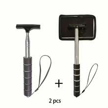 Car Side Mirror Rearview Mirror Wiper, Retractable Windshield Wiper, Car Glass Cleaner With Extendable Handle, Portable Cleaning Tool, Retractable Wing Mirror Wiper Cleaner, Portable Car Window Cleaner Snow Brush, Auto Parts, Car Accessories