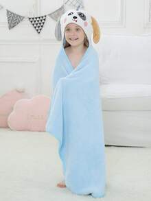 MICHLEY 1 Stück MICHLEY Baby Cartoon Kapuzen-Handtuch, saugfähig, süß, Unisex, weich und bequem, Schwimm-Bademantel, großes Handtuch 125cm x 80cm, geeignet für 0-7 Jahre alt