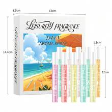 1 Frasco/10 Frascos Edição Limitada Spray de Fragrância Portátil Multicamadas Happiness, Infundido com Essência de Fragrância Natural, Fresca e Sedutora de Longa Duração, Emanando Aromas Elegantes de Baunilha do Rio de Janeiro, Coco, Frutas, Madeira Cítrica e Harmonia Oceânica, Aromatizador de Ambiente para Aromaterapia - Multicolorido - Ver 8