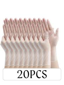 100pcs Disposable PVC Gloves, Waterproof & Durable, Suitable For Kitchen, Cleaning, Dishwashing, Painting, Crafts, Household Essential