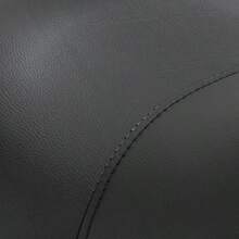 Sattelhocker Arbeitshocker Drehstuhl Drehhocker Rollhocker Kosmetikhocker gepolstert höhenverstellbar (Schwarz)-XY465656