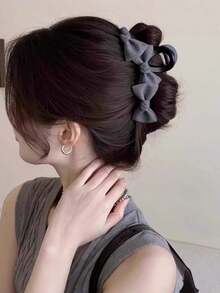 1 Stück koreanische Jeans-Schleife Haarclip, neuer Stil Haarclip, hinten am Kopf, große Haarspange für Mädchen Haarspangen Winter Haarzubehör