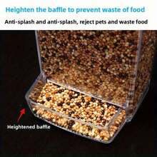 Automatic Bird Feeder & Waterer Set - Transparent Seed Container, Easy-To-Feed Cage, Suitable For Parrots, Parakeets, Lovebirds, Canaries - Multicolor - View 3