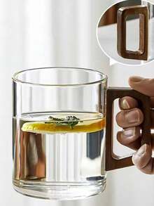 1pc High-Capacity, Stylish, Heat-Resistant Glass Water Pitcher, Transparent Borosilicate Cold Water Carafe - Multicolor - View 7