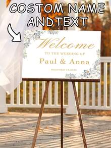 1pc Customized Engagement Party Sign, Engagement Welcome Sign, Birthday Party Sign, Graduation Party Sign, Engagement Decor, Engagement Party Decor, Engagement Sign, Birthday Sign, Graduation Sign - Multicolor - View 7