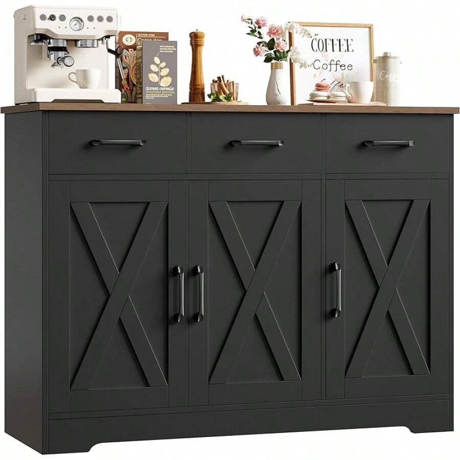 Kitchen Storage Set - Black and Brown. - View 1