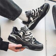 NEW BRADER Giày thể thao nam casual phong cách retro nhẹ, thoáng khí, mùa xuân/thu 2026, giày đế xuồng chống trượt mùa hè. - màu đen - Xem 2