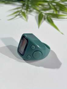 1 pieza Contador de anillo multifunción, Contador LED, Contador de dedos mini colorido, Contador electrónico preciso, Adecuado para recitación de festivales, Conteo de oraciones diarias de festivales, Aplicable para creyentes islámicos y practicantes religiosos de todas las edades - Multicolor - Ver 26