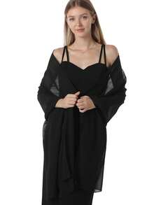 1 pieza Nuevo estilo Hijab chal de gran tamaño Jersey suave unicolor casual para mujer