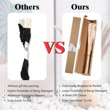 Dried Flower Bouquet Wedding Babys Breath Gypsophila Boho Bridal Bouquet Eucalyptus Dried Flower Arrangement Wedding Flowers Bridesmaid - White - View 6