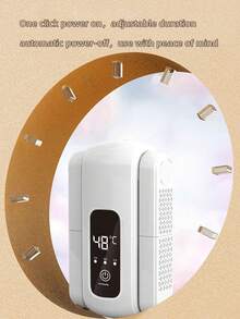 OBOVAY 1 pezzo di asciugatore di scarpe intelligente, asciugatore portatile per scarpe con aria calda in circolazione, asciugatura rapida delle scarpe, temperatura costante automatica, sterilizzazione e deodorizzazione UV, asciugatore con timer intelligente, design pieghevole, adatto per tutte le scarpe