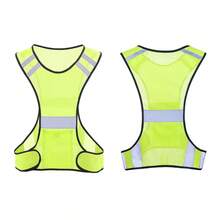 Sports Reflective Vest High Visibility Safety Jacket Suitable For Night Cycling Running Jogging Riding Motorcycle Outdoor Sports Vest With Adjustable Waist / Shoulder - Multicolor - View 4