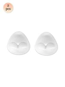 2pcs Women's Sports Intimate Padding Triangle Silicone Bra Inserts, Invisible Seamless Enhancing, 3 Colors Available For Bikini Lingerie - Multicolor - View 11