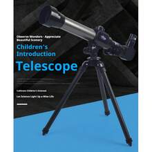 【高清单筒望远镜】便携式单筒望远镜套装 | 高清高倍率入门级天文镜头，适用于弱光夜视和观星 - 适合成人、青少年和初学者，可作为手动对焦的科普礼物或生日礼物