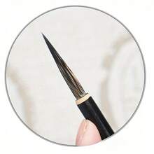 6 Pieces/Set Of Brushes, Brushstroke Tracing Line Figure Flower And Bird Fine Gold Style Brush, Copper Head Hook Brush, Exquisite Calligraphy Brush - màu đen - Xem 3