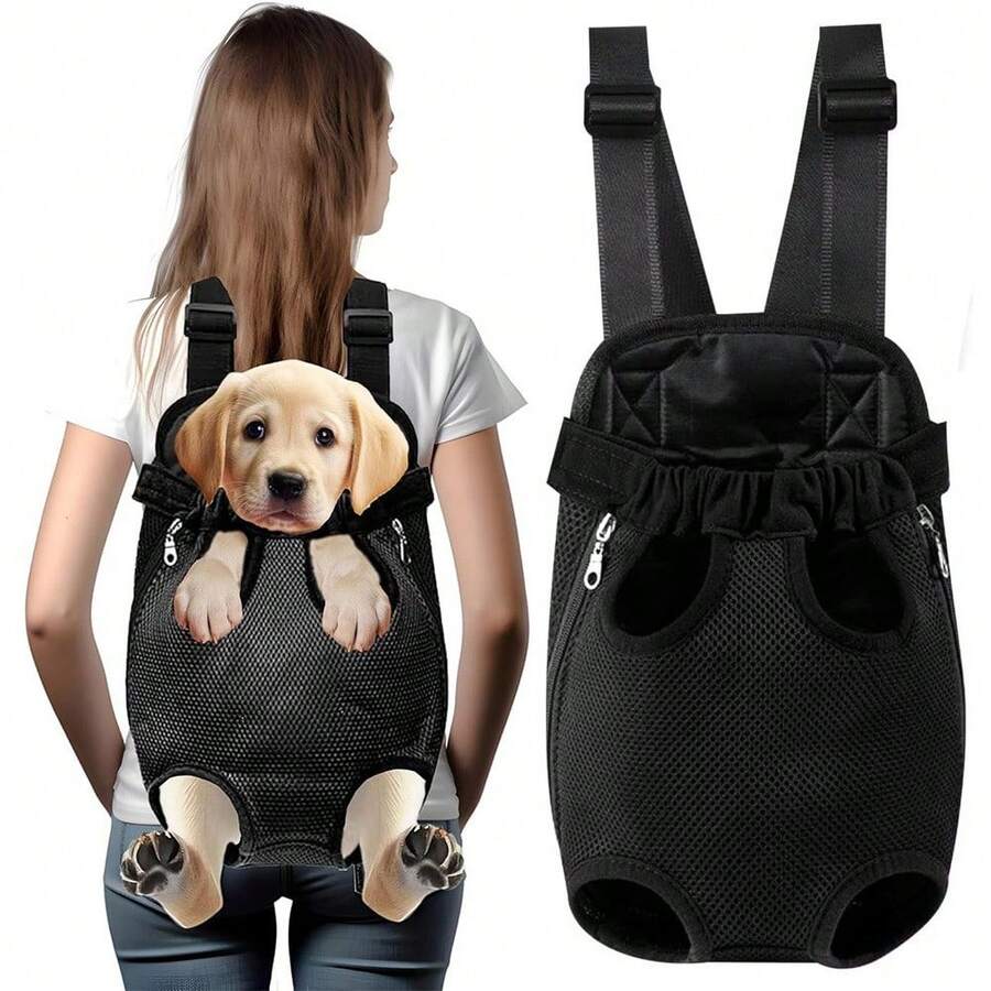 Pet Carrier Backpack, Adjustable Pet Front Cat Dog Carrier Backpack Travel Bag, Legs Out, Easy-Fit For Traveling Hiking Camping For Small Medium Dogs Cats Puppies Portable Pet Carrier Backpack, Adjustable Pet Front Cat And Dog Carrier Backpack For Hiking And Riding Pet Adjustable Dog Carrier Backpacks, Hiking Travel Backpack, Puppy Backpack, Dog Front Carrier