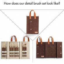 Artify Extreme Detail Paint Brushes 20pcs Miniature Brushes For Models And Art Painting Fine Detailing With Handbag Acrylic Watercolor Oil Models 40K