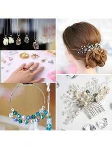 Kawat Logam Emas dan Perak, Kawat Perhiasan Stainless Steel Berkualitas Tinggi, Tidak Luntur, Tahan Karat, Ketahanan Warna Tinggi, Tahan Lama, Cocok untuk DIY Gelang dan Kalung, Kawat Manik-manik Tidak Luntur, Tali Perhiasan, Kawat Kepang Buatan Tangan - MultiWarna - View 5