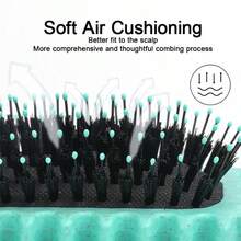 2PCS Professional Curl Defining Brush For Coils, Waves & Curly Hair - Reduce Frizz & Breakage, Add Volume & Shine | Ergonomic All Hair Types Brush - màu xanh lá - Xem 5