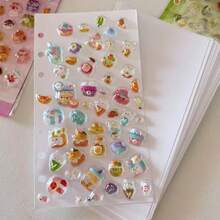 40张A5/A6双面光滑离型纸、可拆卸活页手册贴纸和纸胶带套装目录