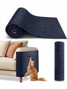 1 pezzo Graffiatoio per gatti adesivo e ritagliabile, proteggi mobili, divani e tappeti dagli artigli dei gatti, rivestimento di ricambio per griffatoio, ripiano, scaffale o colonna graffio per gatti, tappeto antiartigli regolabile