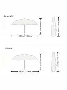 1pc Sanrio Hello Kitty Kulomi Umbrella, Cute Gray All-Weather Sun & Rain Umbrella, Automatic Open/Close, Ideal Gift - Multicolor - View 7