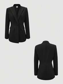 Women's Autumn/Winter Suit Jacket And Pants 2 Pieces Set