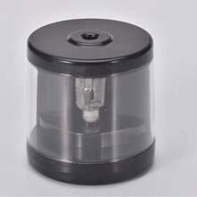1 Automatic Electric Pencil Sharpener - No Battery Required, Automatic Stop, Second Level Fast Grinding, Compact And Portable Design, Suitable For Schools, Offices, Art - Heavy-Duty Structure, Suitable For Students, Teachers, Professionals - Black Electric Pencil Sharpener, School Stationery, Fashionable Design, Precise Grinding, Office Personnel (Without Battery)