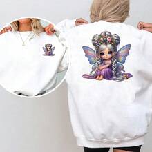 1 Stück/2 Stücke/3 Stücke süßes Mädchen Muster dekorative Aufkleber, geeignet für T-Shirt, Maske, Jeans, Rucksack, waschbar, unisex DIY Aufkleber