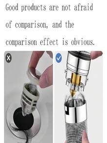 1 pieza Colador de drenaje universal de acero inoxidable, filtro de rejilla plateado práctico con diseño antiatascamiento, accesorio de drenaje multiescenario para baño, cocina, lavandería y artículos de plomería esenciales para el hogar en todas las estaciones