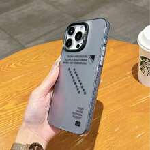 HANCAI Creative Pattern Phone Case from Bosnia and Herzegovina, Compatible with 16, 15, 14, 13, 12, 11 Pro Max, Matte Finish, Anti-drop, Waterproof, Shockproof, and Scratch-resistant - Transparent Schwarz - Übersicht 5