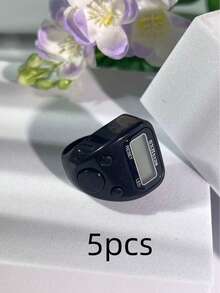 1 pieza Contador de anillo multifunción, Contador LED, Contador de dedos mini colorido, Contador electrónico preciso, Adecuado para recitación de festivales, Conteo de oraciones diarias de festivales, Aplicable para creyentes islámicos y practicantes religiosos de todas las edades - Multicolor - Ver 20