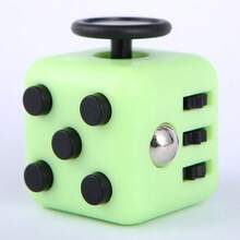 1pc Stress Relieving Dice Handle Magic Cube Fidget Toy, 6-In-1 Sensory Toy For Stress & Anxiety Relief, Time Killer, Finger Toy For Office, Classroom, Gift For Adults, Boys, Girls, Birthday, Christmas, Halloween - Multicolor - View 15