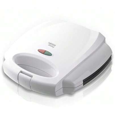 HAEGER ZAMMY - Sandwichera con 750W de potencia - placa antiadherente grill, tapa con bloqueo, apagado automático, protección contra sobrecalentamiento