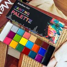 Face Body Paint Palette20 Colors Professional  Face Painting Oil Makeup Tattoo SFX Artist Halloween Party Face Painting Kit For And Adult 5.9OZ…