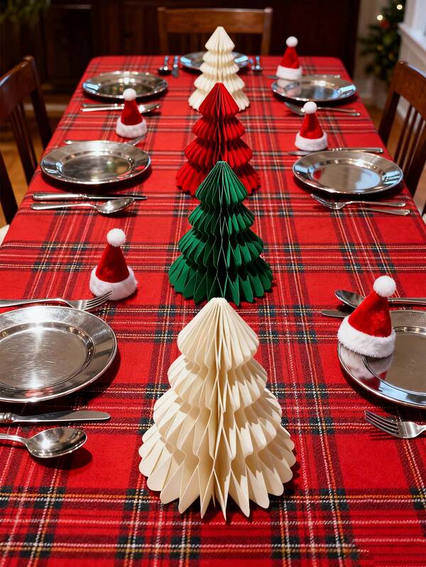 1 pieza Nuevo adorno de bola de panal de árbol de Navidad 2026 - Decoración versátil para interiores/exteriores para fiestas navideñas y centros de mesa del hogar