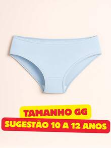 DCP Kids Children's Cotton Panties Kit 6 Plain Pieces 3 To 12 Years School Comfortable Basic Premium Set For Girls - 彩色 - 查看 8