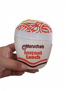 Handmade Maruchan Soup Purse - Blue and White - View 2