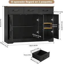 Kitchen Storage Set - Black and Brown. - View 3