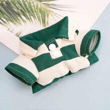 Mascotas, gatos, perros, ropa para perros, cachorros, ropa para perros chihuahua, artículos para gatos, camisas para perros, camisetas de perro a rayas, ropa para perros pequeños de manga larga adecuada para perros y gatos medianos y pequeños, bulldog francés, salchicha, Yorkshire Terrier, ropa para perros de moda y transpirable, polos a rayas clásicos, adecuados para verano y otoño