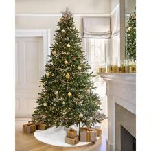 White Tree Skirts Faux Fur Tree Skirt Tree Skirt 36 Inch Fur Xmas Tree Skirt Tree Ornaments Holiday New Year Party Home Decorations