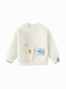 Balabala 汤姆和杰瑞男童叠层连帽衫，2025秋冬系列，可爱又保暖的卫衣