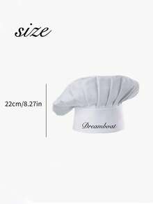 Customizable Chef Hat, Dust-Proof Hat, Adjustable Kitchen Cooking Cap, Suitable For Bakeries, Cafes, Dessert Shops, Restaurants, Kitchens And Other Workplaces, Washable And Reusable, Dust-Proof And Comfortable, Suitable For Catering, Baking, Workshops, Parties And Home Activities, Catering Service Cap With Elastic Strap, Oil-Proof Hair Net, Short Brim.
