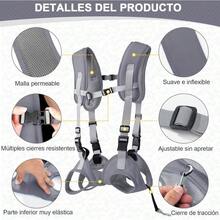 Mochilas para Llevar Perros, Bolsa transportadora para Perro, Mochila para Perro MedianoChico con Hebilla Ajustable para Mascota Perro y Gato, Bolsa de Viaje para Senderismo CiclismoGris, - Medio - Ver 4