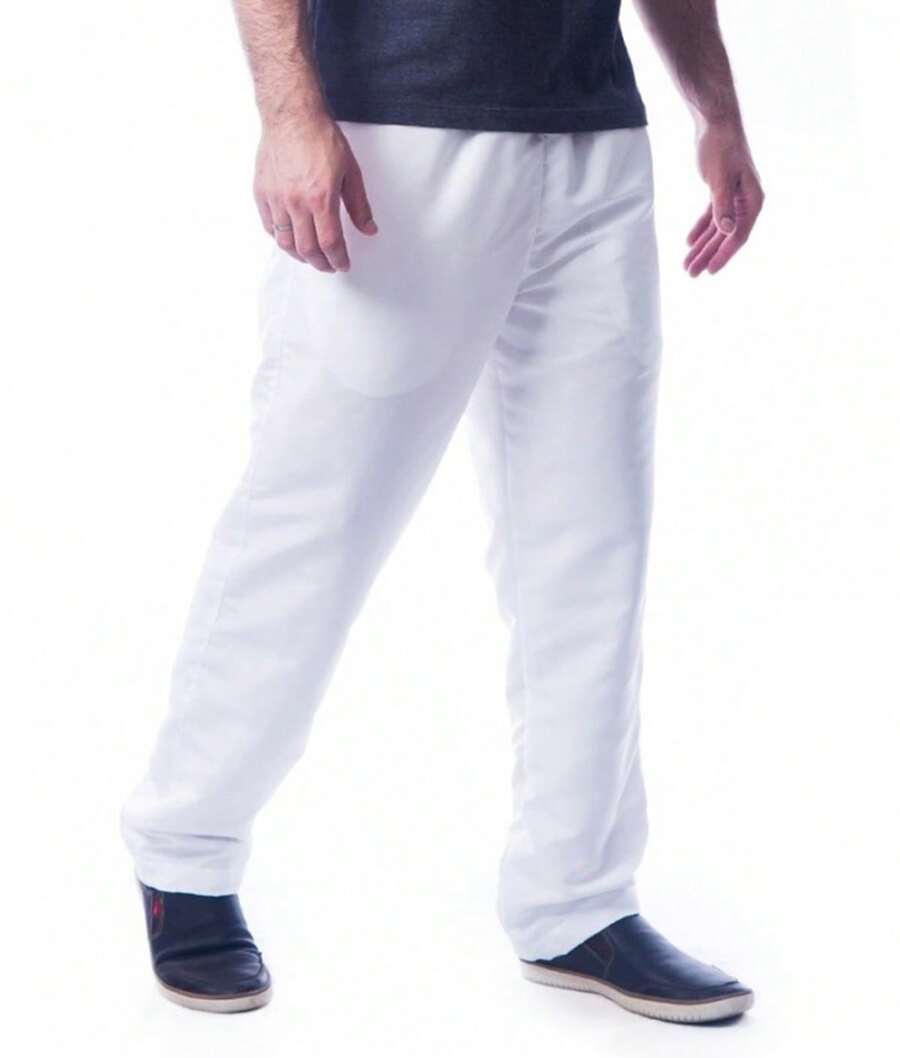 WHITE TACTEL UNIFORM PANTS - 白色 - 查看 1