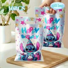 10pcs/20pcs/30pcs Stitch Themed Gift Bags, Product Bags, Shopping Bags, Tote Bags, Packaging Bags, Suitable For Birthday Parties, Family Gatherings, Christmas And Other Occasions - Multicolor - View 6