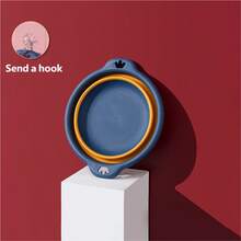 1 pieza - Cuenca de lavado plegable y portátil telescópica y ligera - Fácil de almacenar con gancho para camping y viajes, almacenamiento plegable para el baño que ahorra espacio, es conveniente y rápido. Un gran accesorio de viaje.